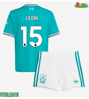 Liverpool Giovanni Leoni #15 Tredjeställ Barn 2025-26 Kortärmad (+ Korta byxor)